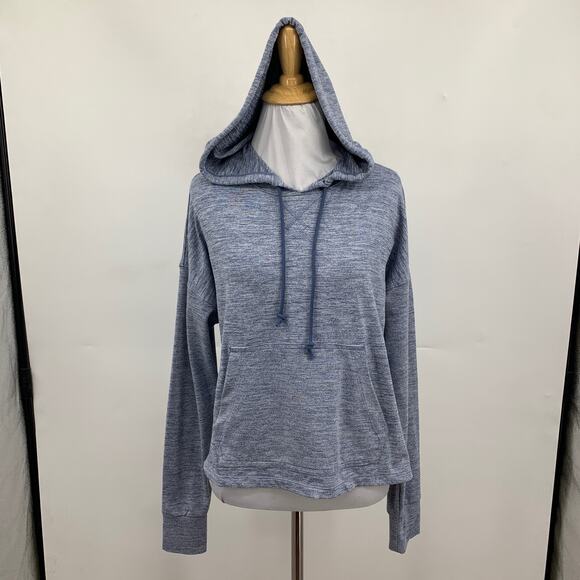 Nike Sweatshirt Womens S Small Shark Dri Fit Lightweight Cropped Spacedye Hoodie - Picture 2 of 13
